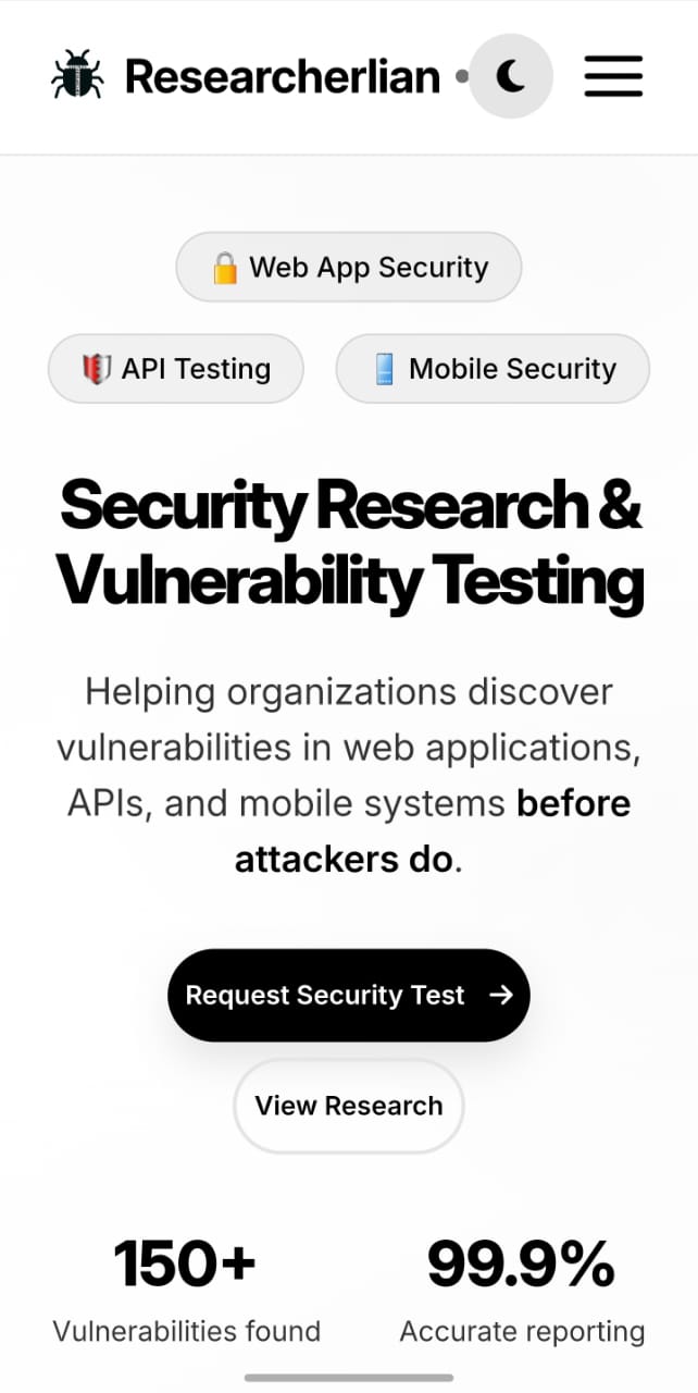 Researcherlian Security Research